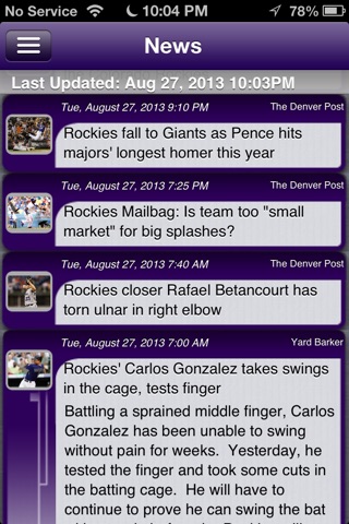 Colorado Baseball Live screenshot 4