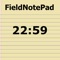 FieldNotePad is the iPad specific version of iFieldNotes