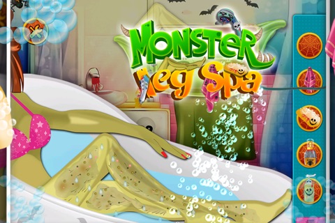 Monster Leg Spa & Makeover - Free fun game for girls screenshot 3