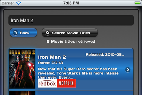 Movie Tracker for NetFlix and Redbox screenshot 3