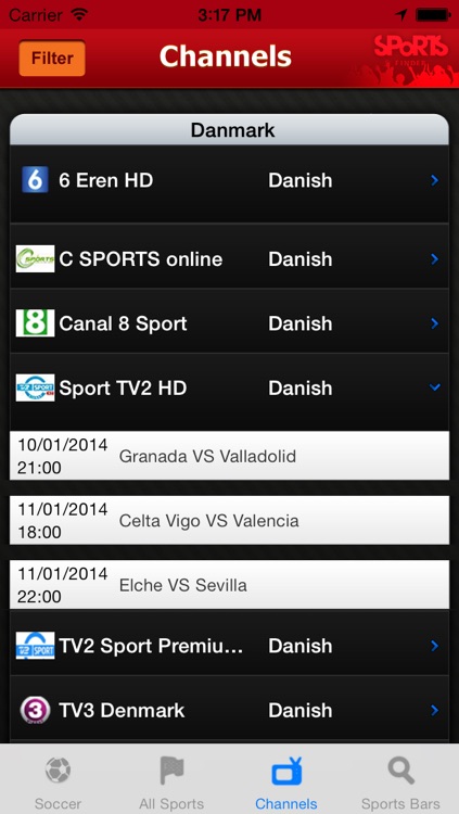Sports Finder