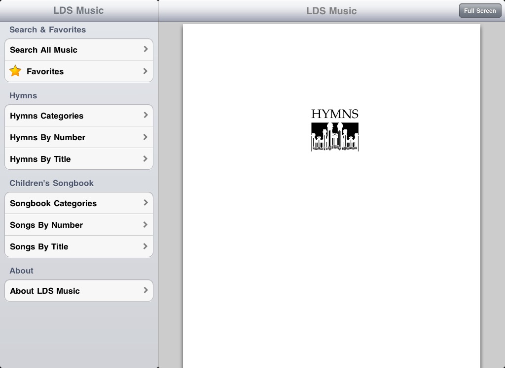 LDS Music for iPad screenshot 2