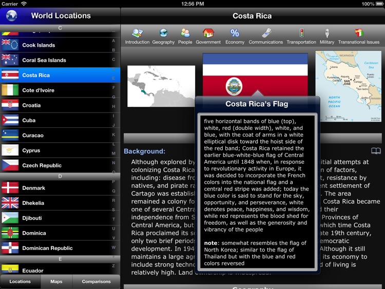 The World Factbook for iPad
