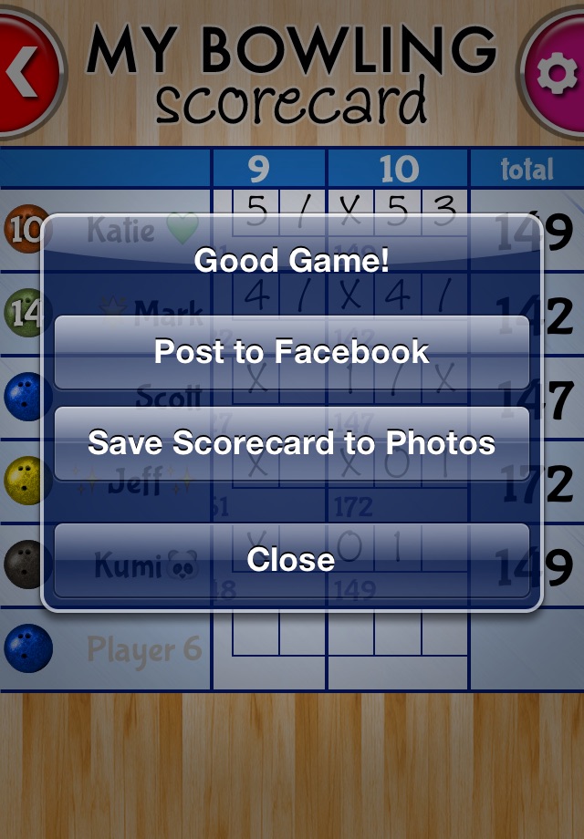 My Bowling Scorecard screenshot 4