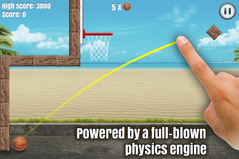 Through the Hoop - Basketball Physics Puzzler Premium screenshot 4