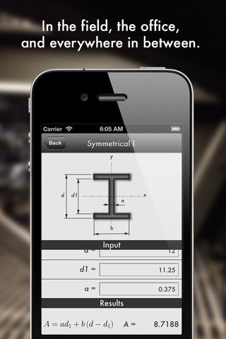 Section – A shape and section property calculator for structural and civil engineers that fits in your pocket. screenshot 2