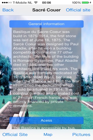 Paris By App - Useful information for tourists and the points of interest displayed on the map screenshot 2