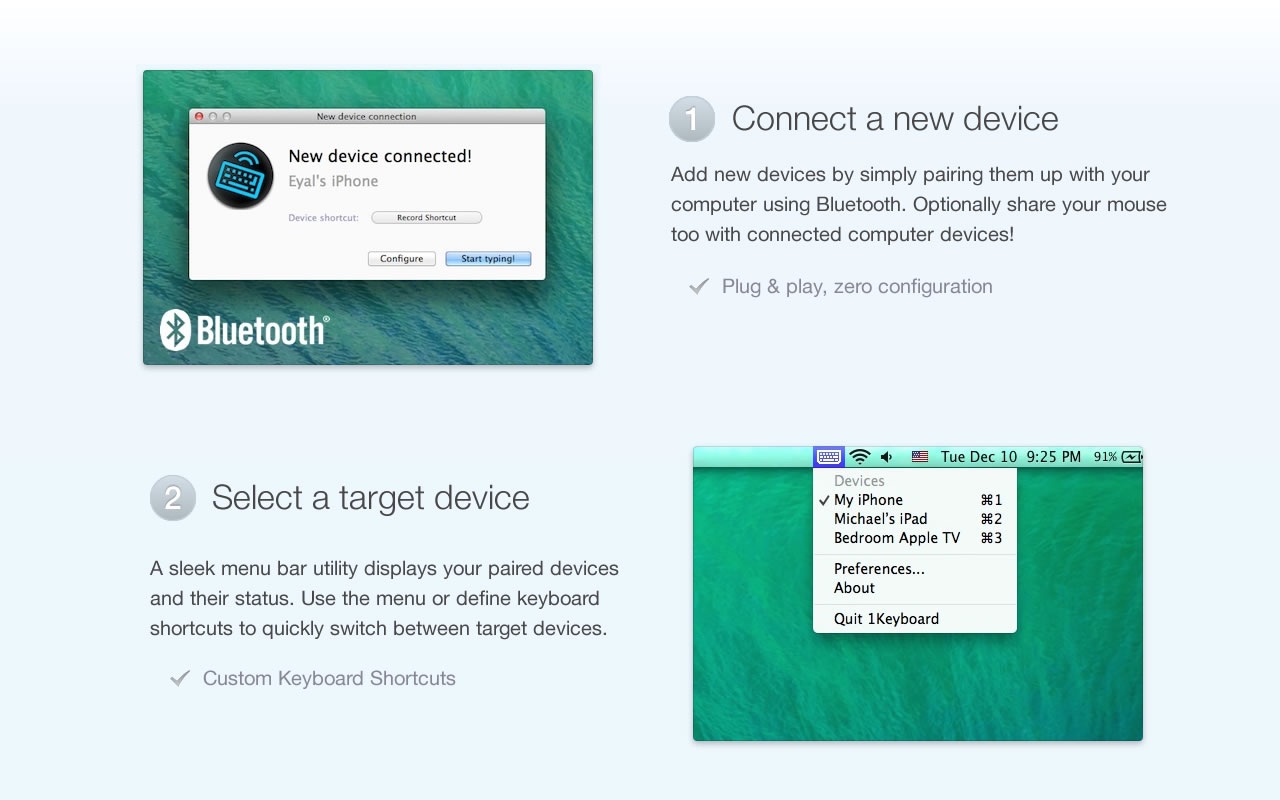 Screenshot do app 1Keyboard