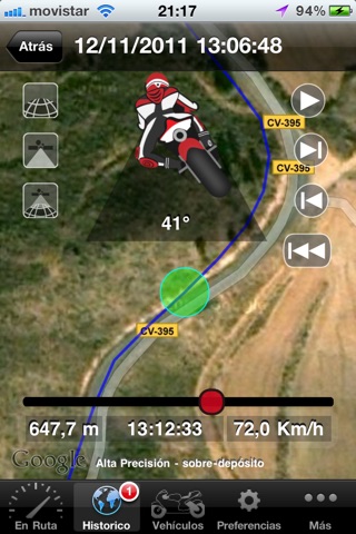 Moto Sport Telemetry Tracker screenshot 2