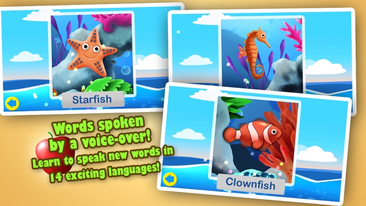 Ocean Jigsaw Puzzle 123 - Word Learning Puzzle Game for Kids