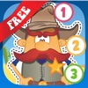Free Kids Puzzle Teach me Tracing & Counting with Cowboys and Indians: Draw your own adventure and experince the cool wild west