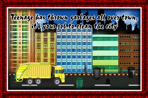 City Garbage Truck Disposal Crazy Race : Clean the Town - Free Edition screenshot 2