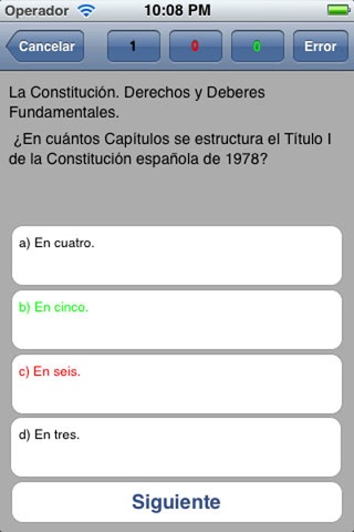 Test LITE de la Constitución Española screenshot 2