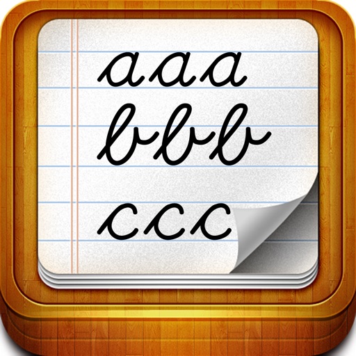 Handwriting worksheets for children: Learn to write the letters of the alphabet in script and cursive icon