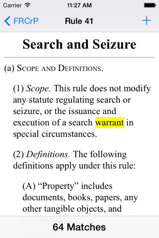 Federal Rules of Criminal Procedure (FRCrP) screenshot 3