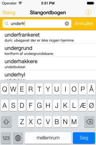 Slangordbogen screenshot 2