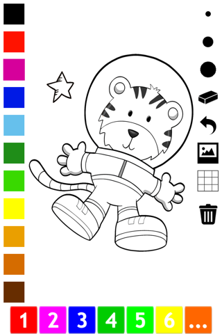 An Outer Space Coloring Book for Children: Learn to color astronaut, alien and ufo screenshot 2
