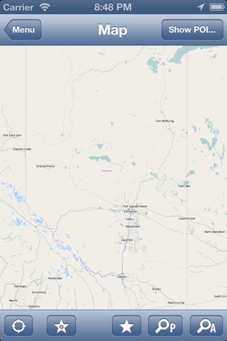 Alberta, Canada Offline Map - PLACE STARS screenshot 2
