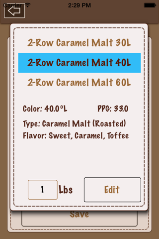 Beer Recipe Calculator Lite screenshot 4