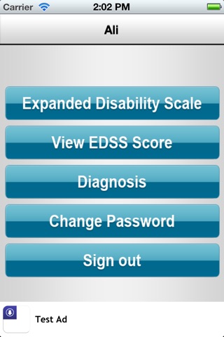 EDSS Tracker screenshot 2