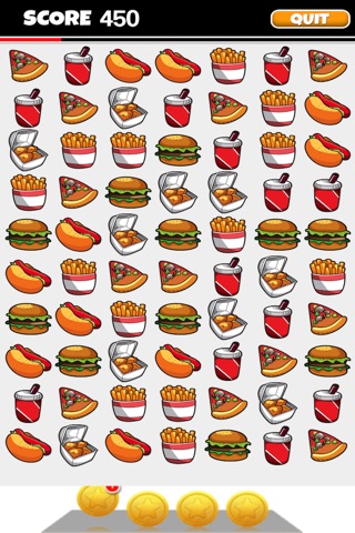 A Fast Food Match-3 Game: Bacon Cheeseburger & Fries Edition screenshot 4