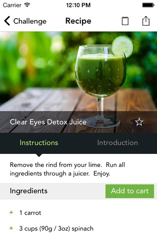 Juice Challenge by Young & Raw screenshot 4