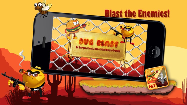 Bug Blast - Of Burger, Emoji, Robot And Ninja Granny