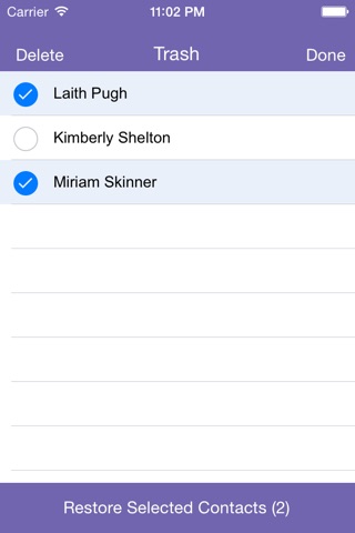 Contact Spring Cleaner - Delete/Restore multiple contacts and Manage your contacts efficiently screenshot 4