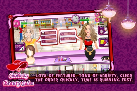 Celebrity Beauty Salon –  Make up , Dress up Free Fun Fashion Game screenshot 3