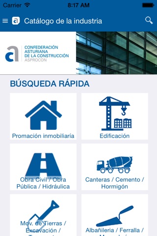 Catálogo de la Industria de la Construcción Asturiana screenshot 2