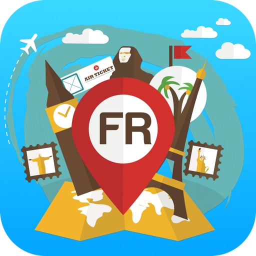 France offline Travel Guide & Map. City tours: Paris,Caen,Lyon,Strasbourg icon