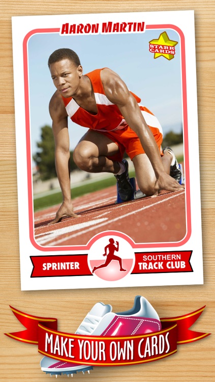 Track and Field Card Maker - Make Your Own Custom Track and Field Cards with Starr Cards