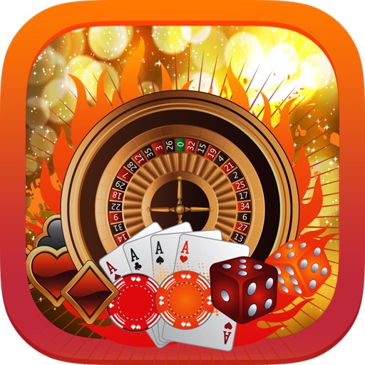 Gold And Fire Poker Casino - Dark Gambling With 6 Best FREE Poker Video Games Icon
