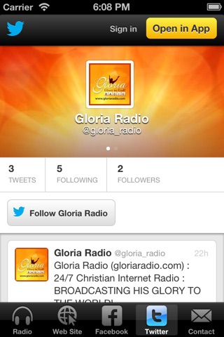 GLORIA RADIO screenshot 3