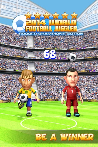 2014 World Football Juggler - Soccer Champions 3D Freestyle Action! screenshot 2