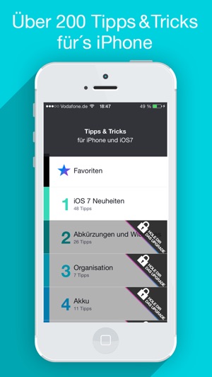 Tipps & Tricks für iPhone und iOS7 (kostenlose Version) - le(圖2)-速報App