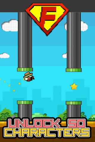 Super Star Flappy World of Eden Craft Family Game for Boys and Girls screenshot 3