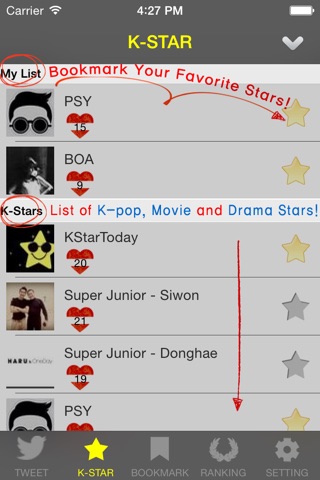 KSTARTWEET screenshot 2