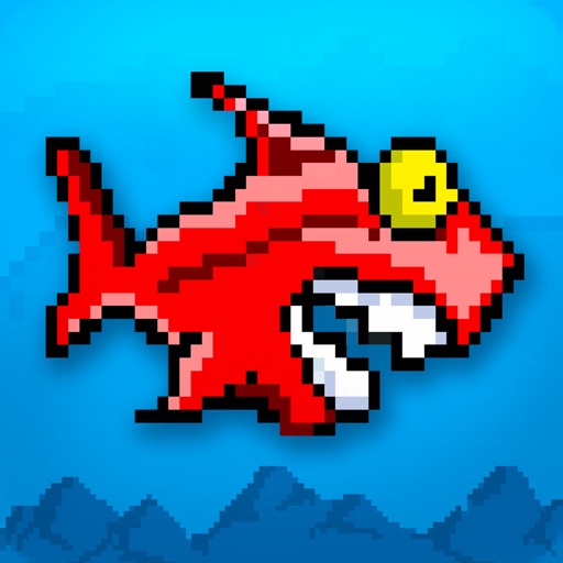 A Flappy Mega Shark PRO: Eats Tiny Bird Fish Adventure