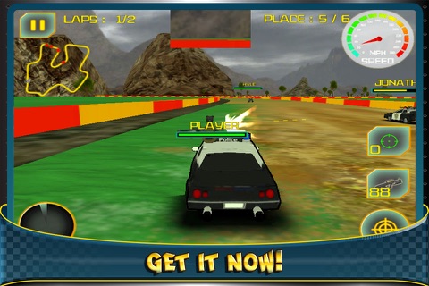 3D Destruction By Police Car - Racing The Big Drift Race screenshot 3