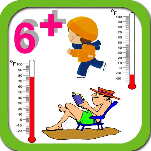 Kids temperature measurement,(age 6-8) icon