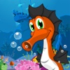 Blooby - Cute Seahorse Fish Game for Kids & Friends HD Free