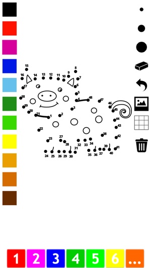 用數字漆兒童： 著色書， 與動物連接點，遊戲和練習，熊，狗，馬，豬，兔子和老鼠。遊戲和益智學習，油漆， 算(圖3)-速報App