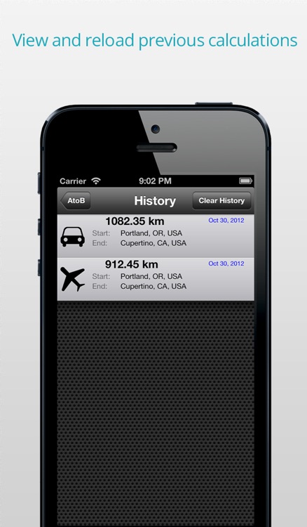 AtoB Distance Calculator PRO - easy and fast air or car route measurement from A to B for travel and more screenshot-4