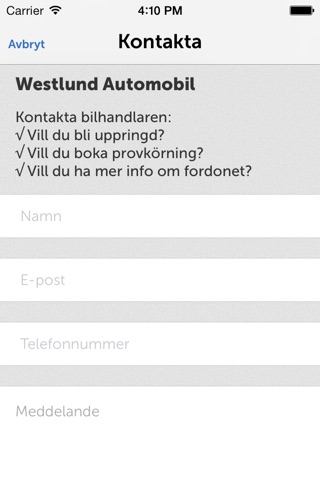 Westlund Automobil screenshot 2