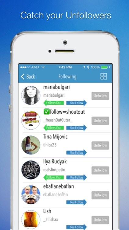 InstaTrack Pro for Instagram - Followers and Unfollowers Manager & Tracker