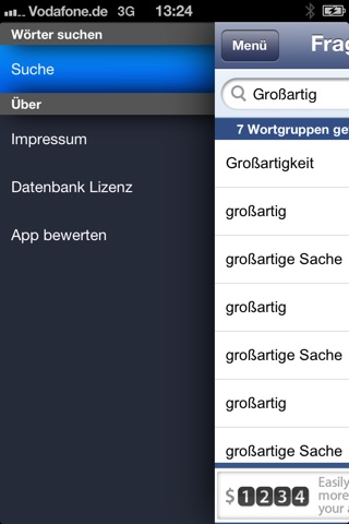 FragDasSchaf - deutsche Synonyme im Thesaurus nachschlagen screenshot 2