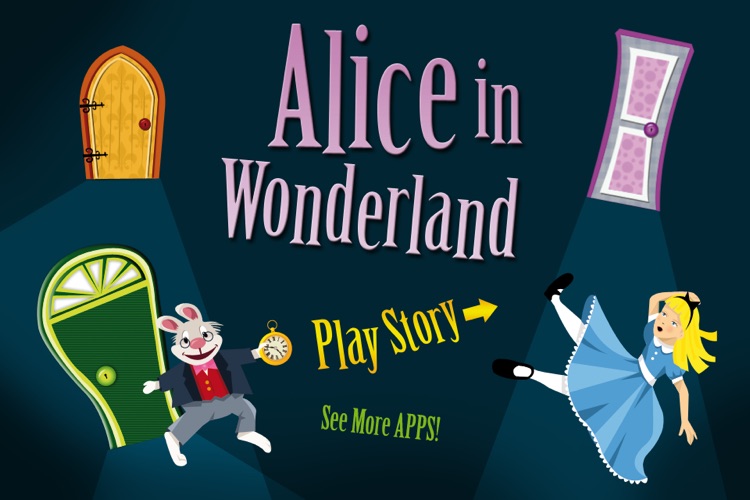 Alice in Wonderland - Interactive story book and coloring pages
