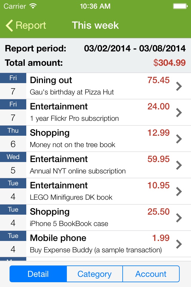 Expense Buddy - Personal spending and bills tracker screenshot 3