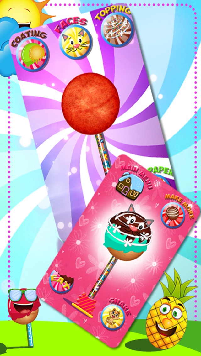Cake Pop Maker Free Dessert & Fruit Decoarting Game for Kids & Girls